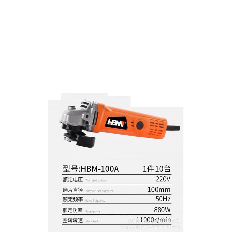 Máy Mài Góc Lói Đồng HBM-100 850W 11000r/min