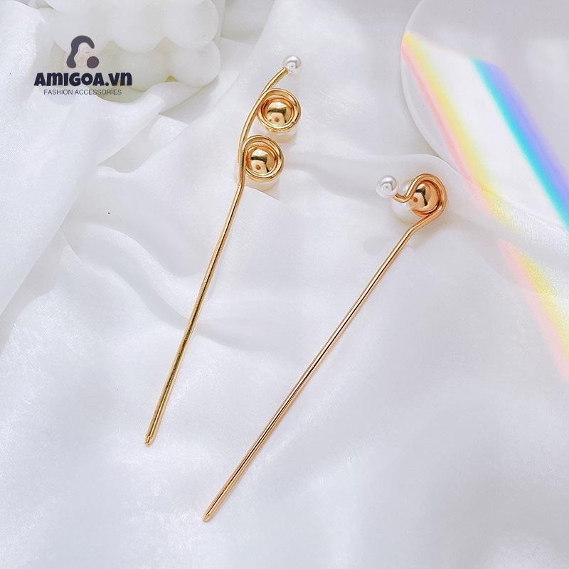 ✨✨Kẹp Tóc Kim Loại Thiết Kế Đơn Giản Tiện Dụng