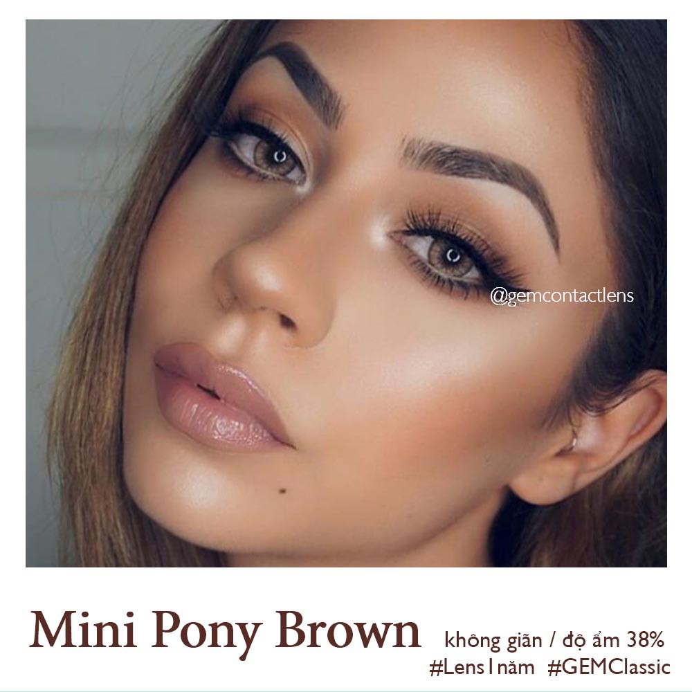 Lens áp tròng MINI PONY BROWN - HSD 1 NĂM