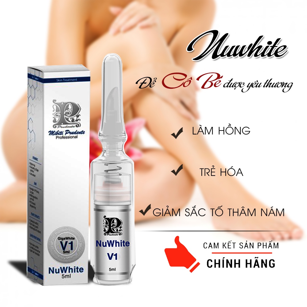 Kem Làm Hồng Vùng Kín Nuwhite Giga White V1, Cam Kết Hồng Tự Nhiên Sau 7 Ngày, Che Tên SP