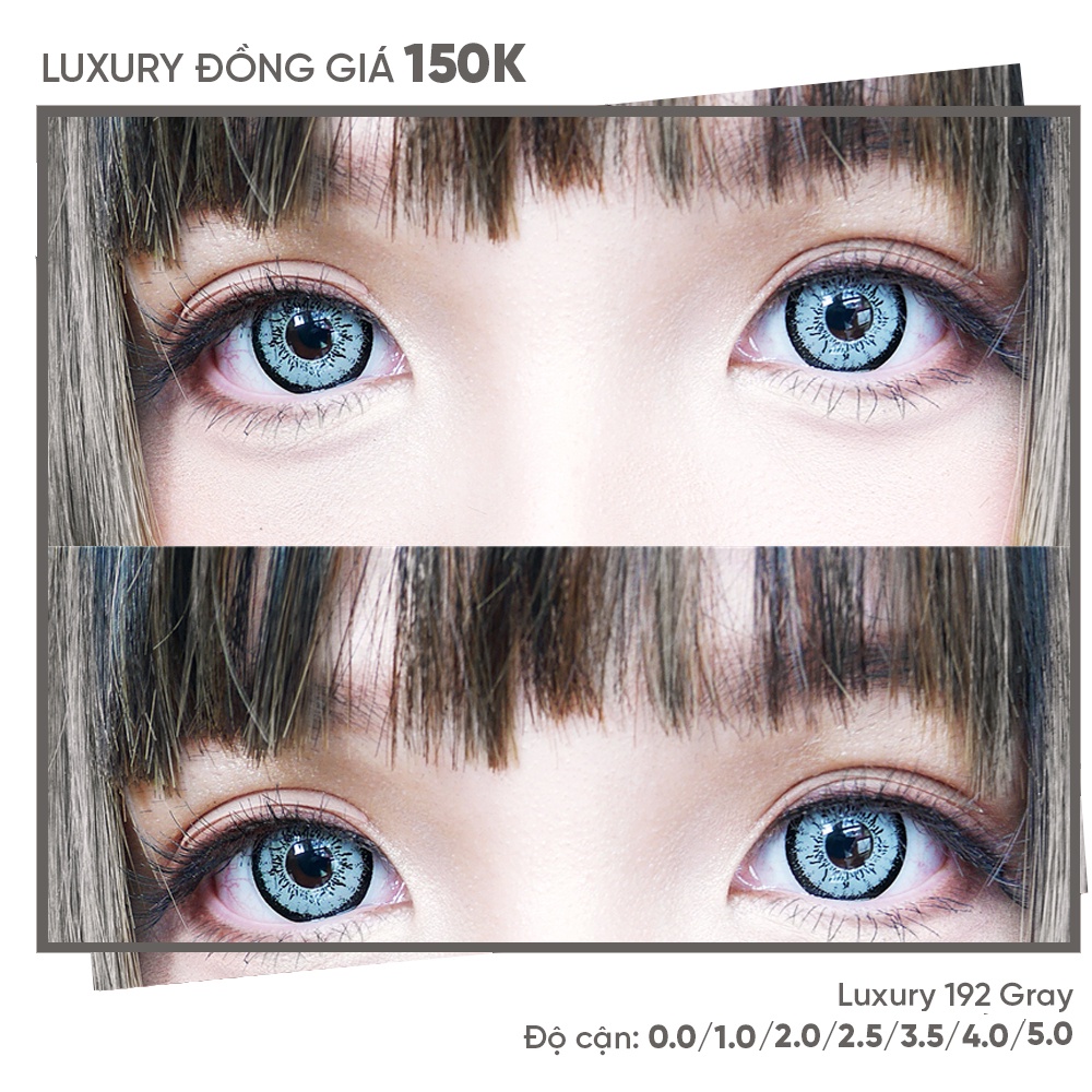 Lens Cosplay Giãn Tròng LUXURY Các Màu Tông Xám Sáng SALE Xả Kho Clearstock