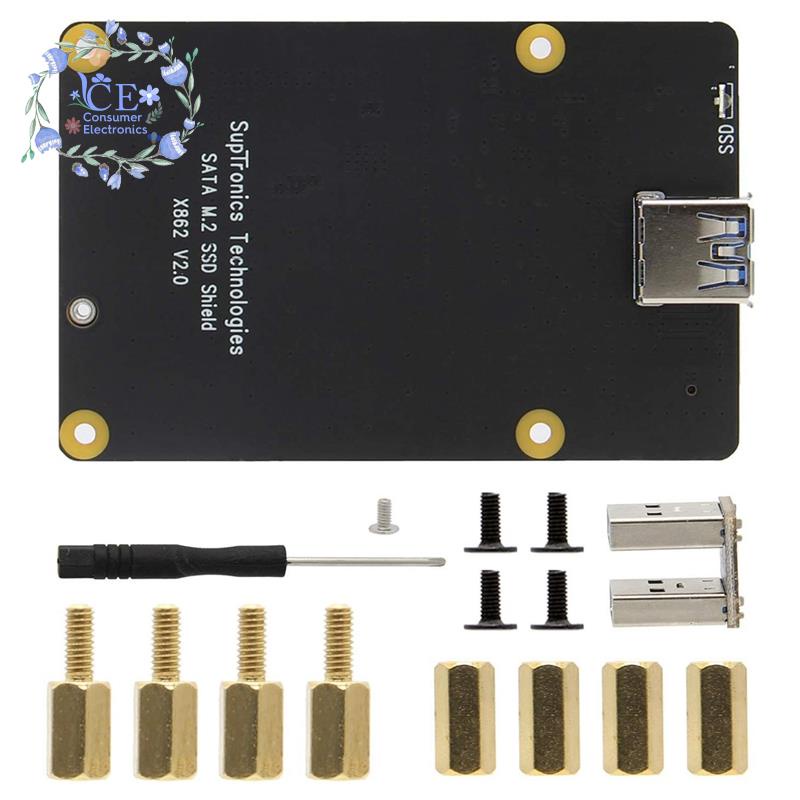 Bảng mạch mở rộng X862 V2.0 M.2 NGFF SATA SSD V2.0 cho Raspberry Pi 4B | BigBuy360 - bigbuy360.vn