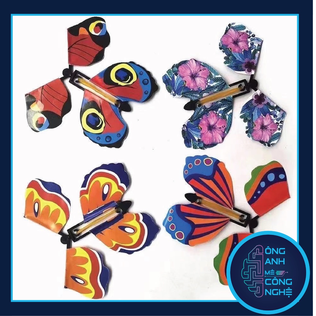 Bướm giấy tự bay lên nhiều màu sắc dễ thương Magic Butterfly dùng làm đồ chơi, decor, trang trí, quà tặng