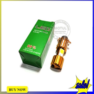 Đèn pha xe máy H4 6 tim ánh sáng trắng