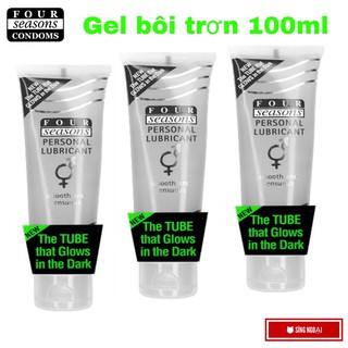 Gel Bôi Trơn Gốc Nước Four Seasons Glow N Dark Lubricant 100ml - Tuýp Phát Sáng