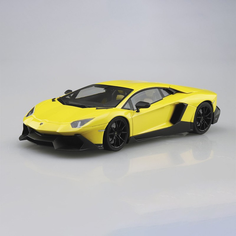 Mô hình lắp ráp ô tô Model Car Lamborghini Aventador 50° Anniversario 1/24 Aoshima