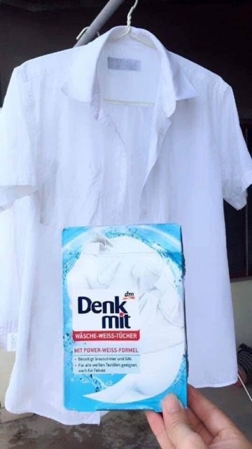 Miếng tẩy quần áo trắng Denkmit của Đức