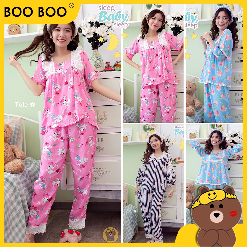 [Mã SKAMLTSM9 giảm 10% đơn 99K] Đồ bộ tole tiểu thư BooBoo (40kg - 58kg)