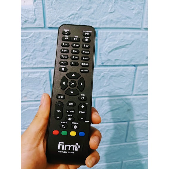 Remote điều khiển đầu thu truyền hình mặt đất FIM+ ,Hàng chất lượng tốt-Tặng kèm PIN