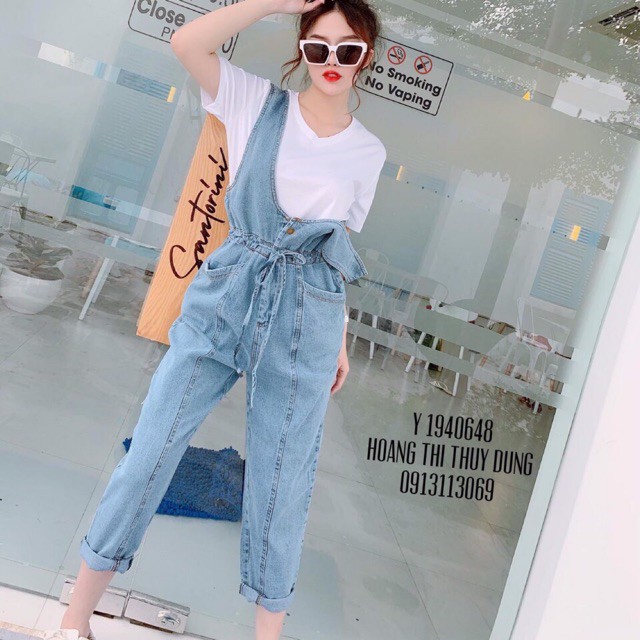 Quần yếm bò trơn mã 01 | BigBuy360 - bigbuy360.vn