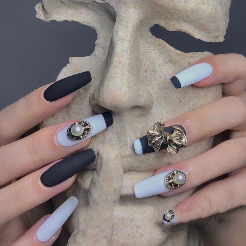 Phụ Kiện Trang Trí Móng Tay Hình Nơ 3D Bằng Hợp Kim Phong Cách Nhật Bản