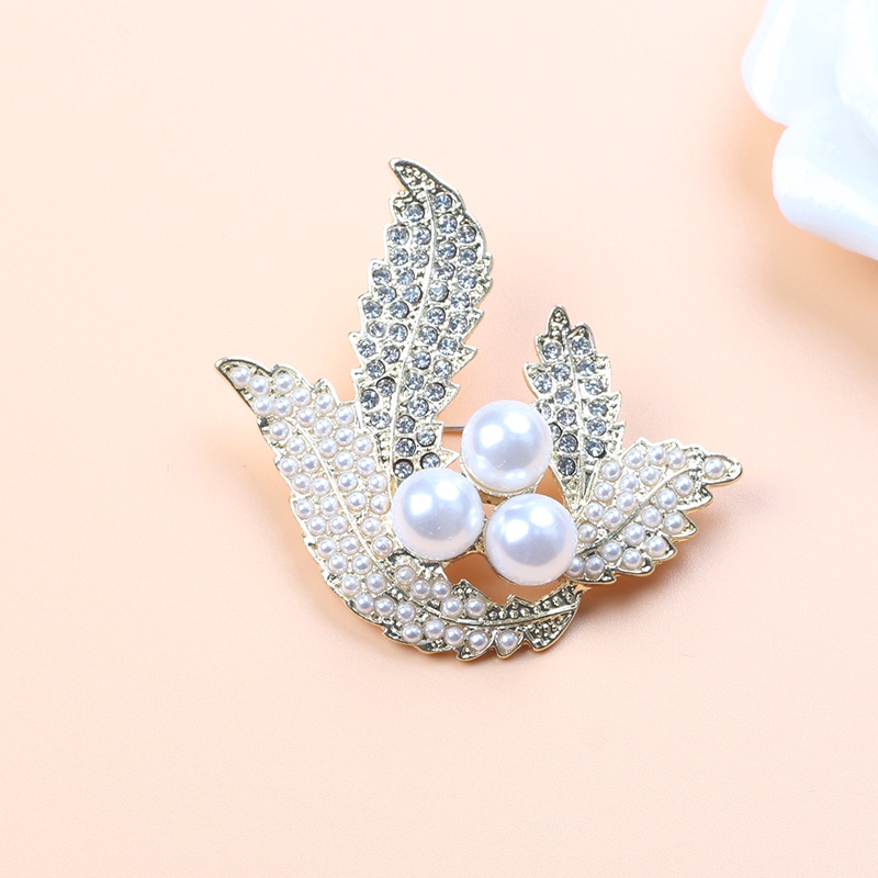 Mới Ghim Cài Áo Hình Hoa Đính Ngọc Trai Nhân Tạo Thời Trang Cho Nữ