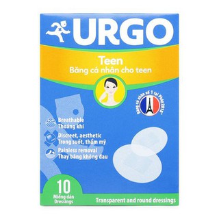Băng Cá Nhân Dành Cho Tuổi Teen Urgo (10 miếng/gói) -0403457'