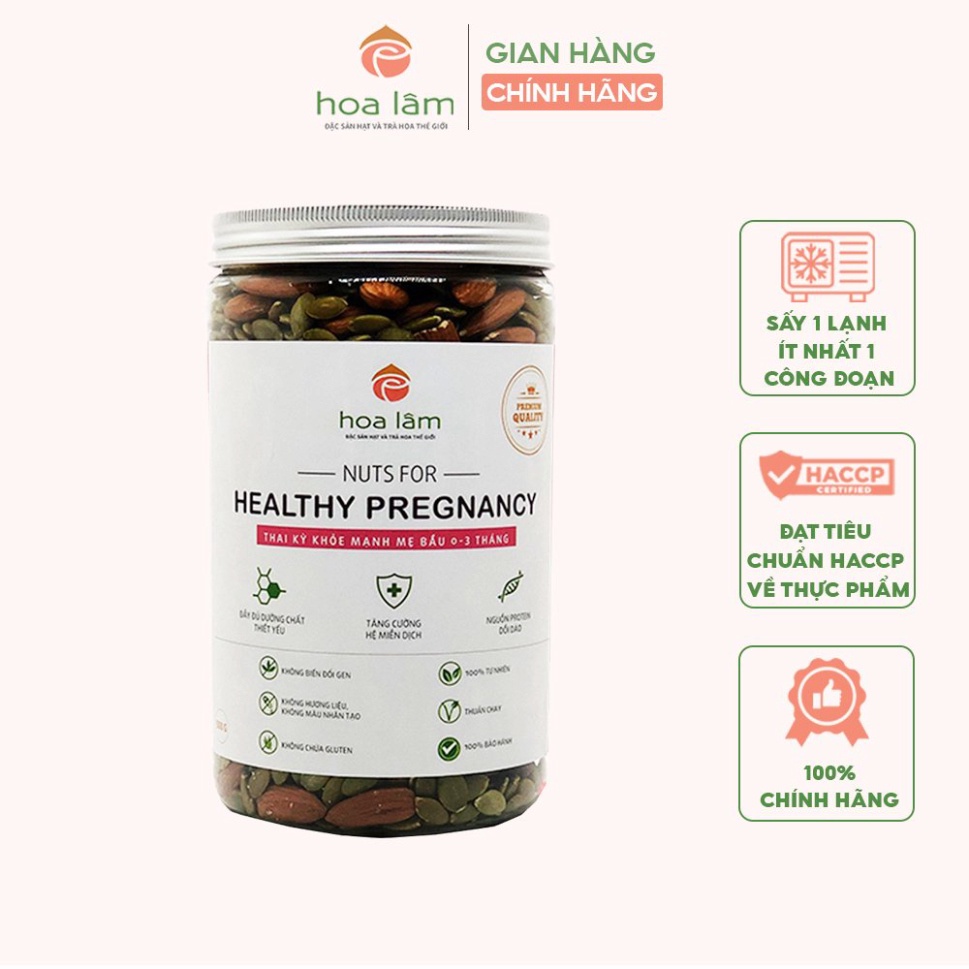 Hạt dinh dưỡng Hoa Lâm Nuts for Healthy Pregnancy cho mẹ bầu chu kì 0-3 tháng