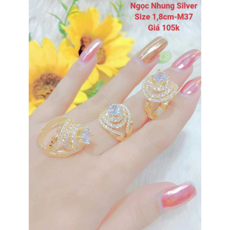 Nhẫn hợp kim xi mạ-M37