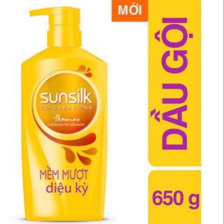 Dầu gội Sunsilk mềm mượt diệu kỳ 631ml +  kèm quà tặng