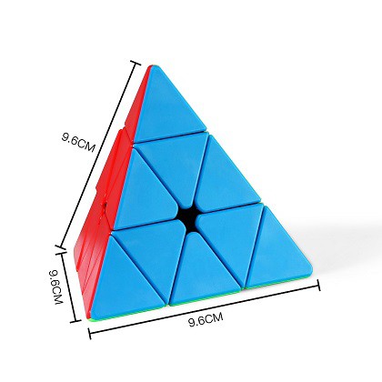 (HÀNG MỚI VỀ) Trò chơi rubik biến thể hình tam giác 4x4 loại đẹp cao cấp không viền trong hộp xoay cực trơn siêu bền