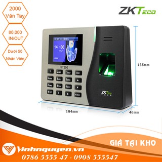 Máy chấm công vân tay ZKTeco K14