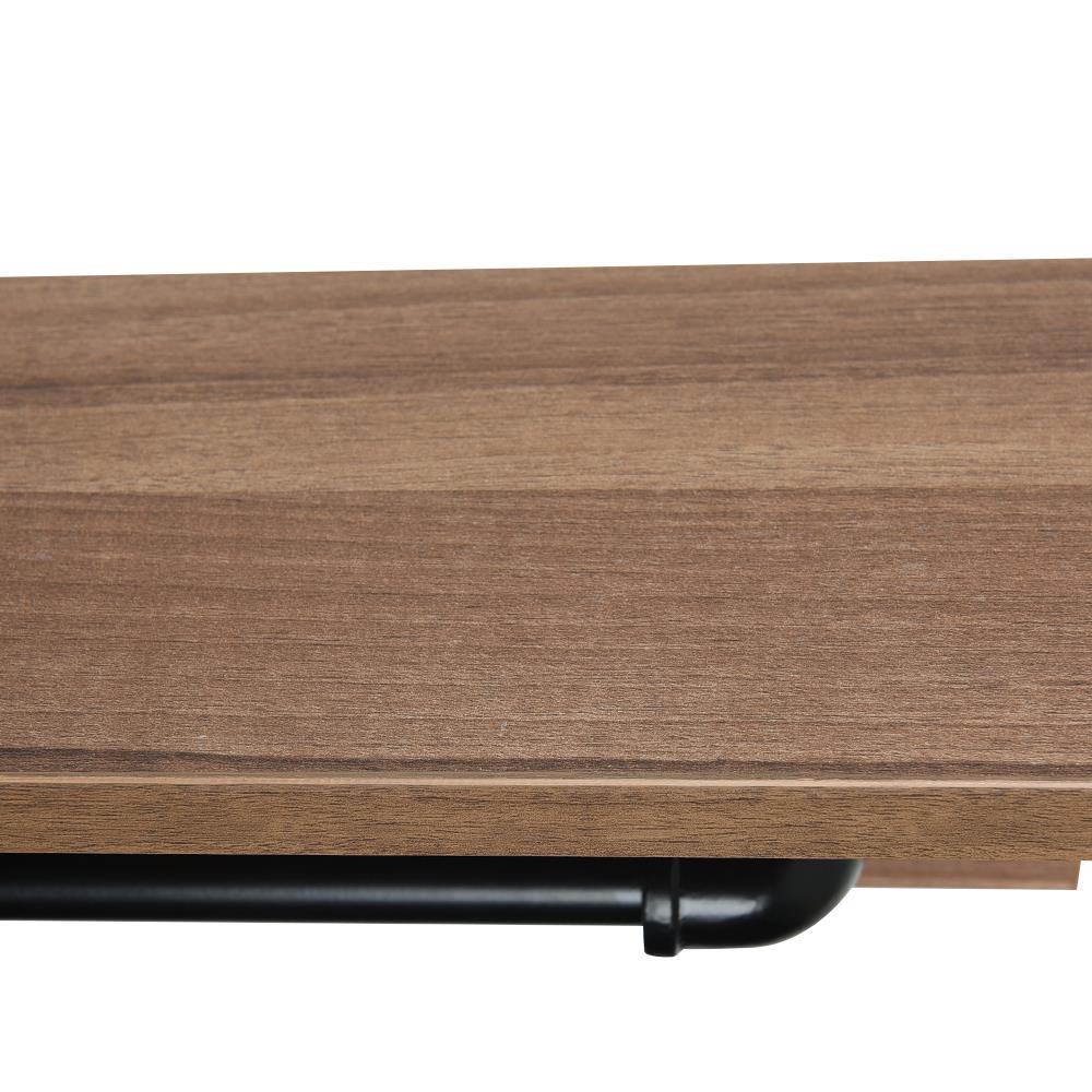 HomeBase STACKO Kệ gỗ trang trí treo tường có thanh treo Thái Lan W80xD17xH15cm