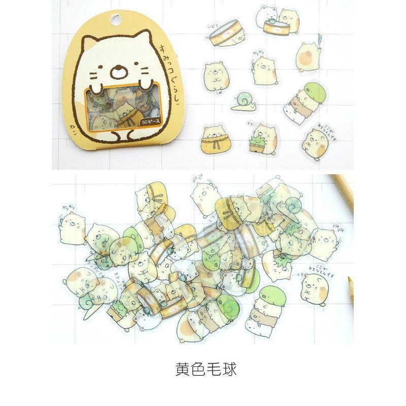 Sticker Molang Cute, Hình Dán Kawaii Trang Trí Sổ Phong Cách Nhật Bản