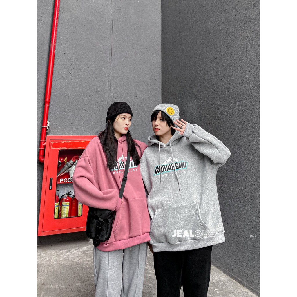 Áo nỉ hoodie, áo hoodie chữ MOUNTAIN 5528 | BigBuy360 - bigbuy360.vn
