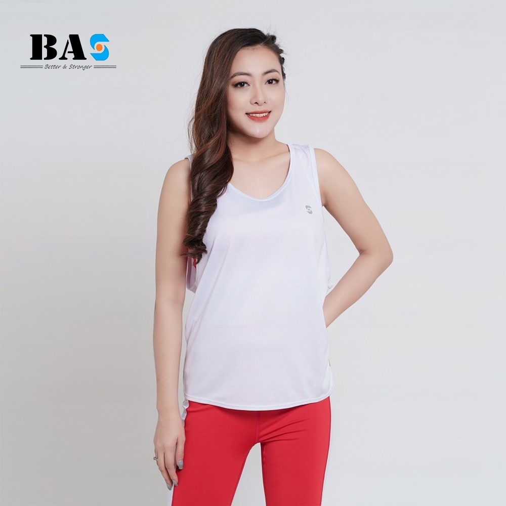 Tanktop nữ cá tính tập gym yoga aerobic BAS khoác ngoài thắt nơ lưng cách điệu - AB30024