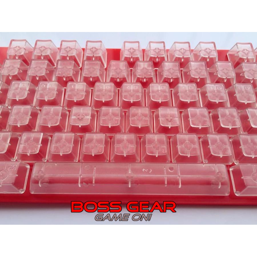 Bộ Keycap Trong Suốt Xuyên LED dành cho bàn phím cơ Full 104 Phím nhựa ABS