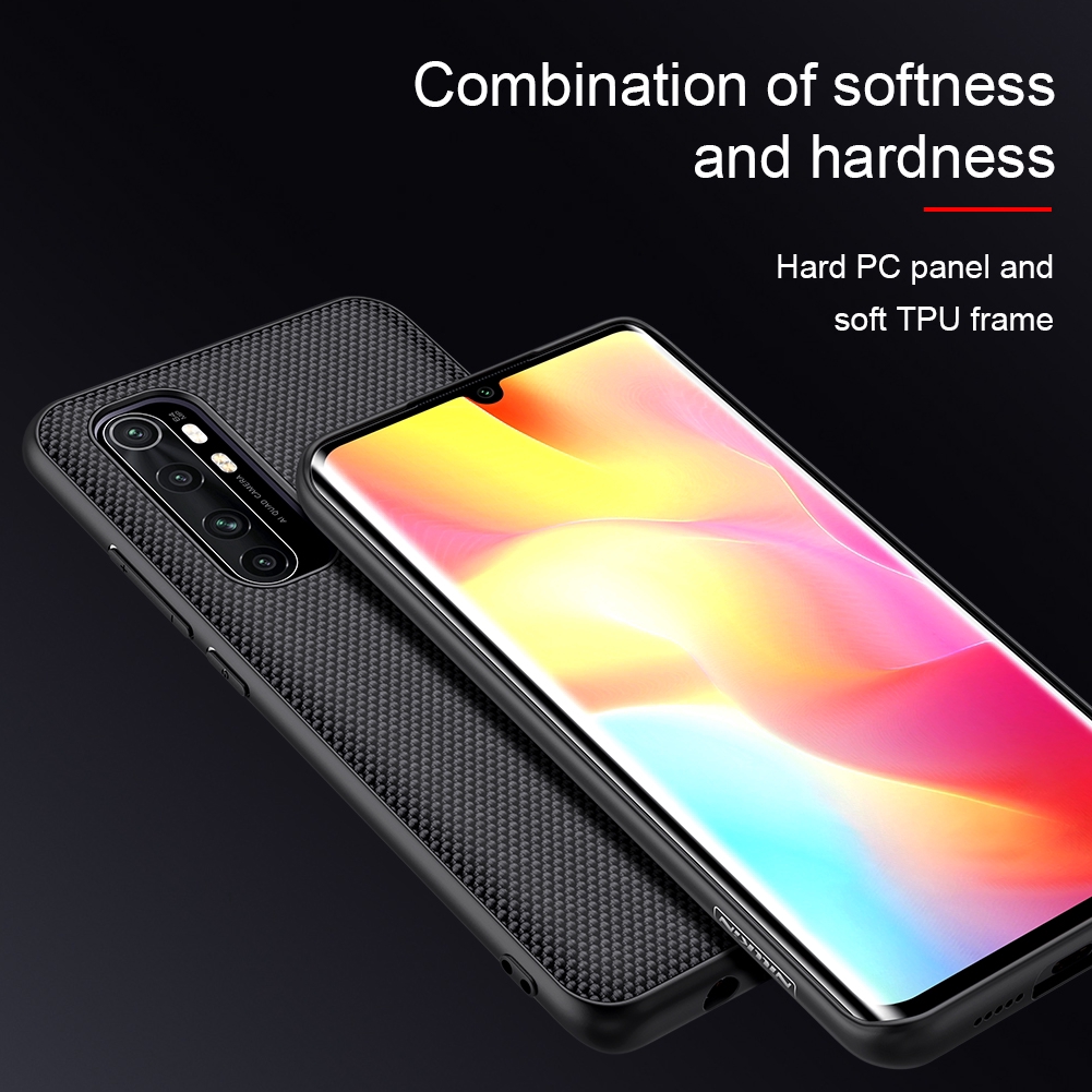 Ốp điện thoại NILLKIN bằng sợi nylon mềm chống trượt bền bỉ dành cho Xiaomi Mi Note 10 Lite