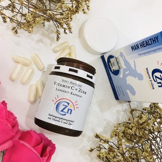 [Chính hãng Đức] Viên uống bổ sung vitamin c và kẽm (zinkC, ZinC) tăng cường sức đề kháng