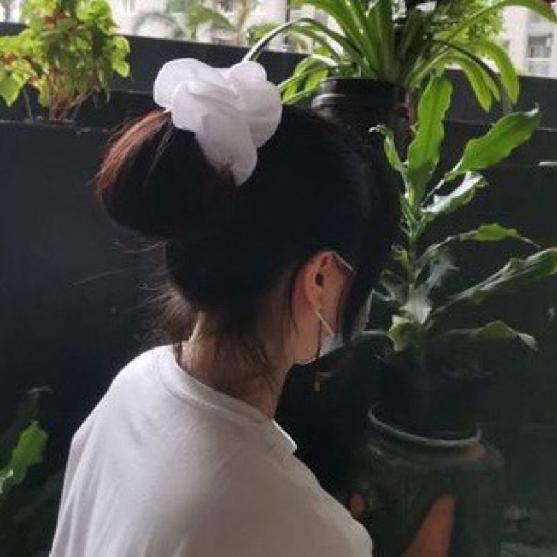 Dây cột tóc Scrunchies màu trơn cho nữ