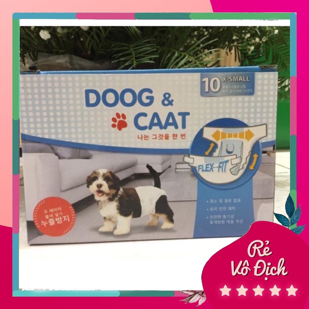 Bỉm tả vệ sinh cho chó cái đủ size-Hộp 10miếng