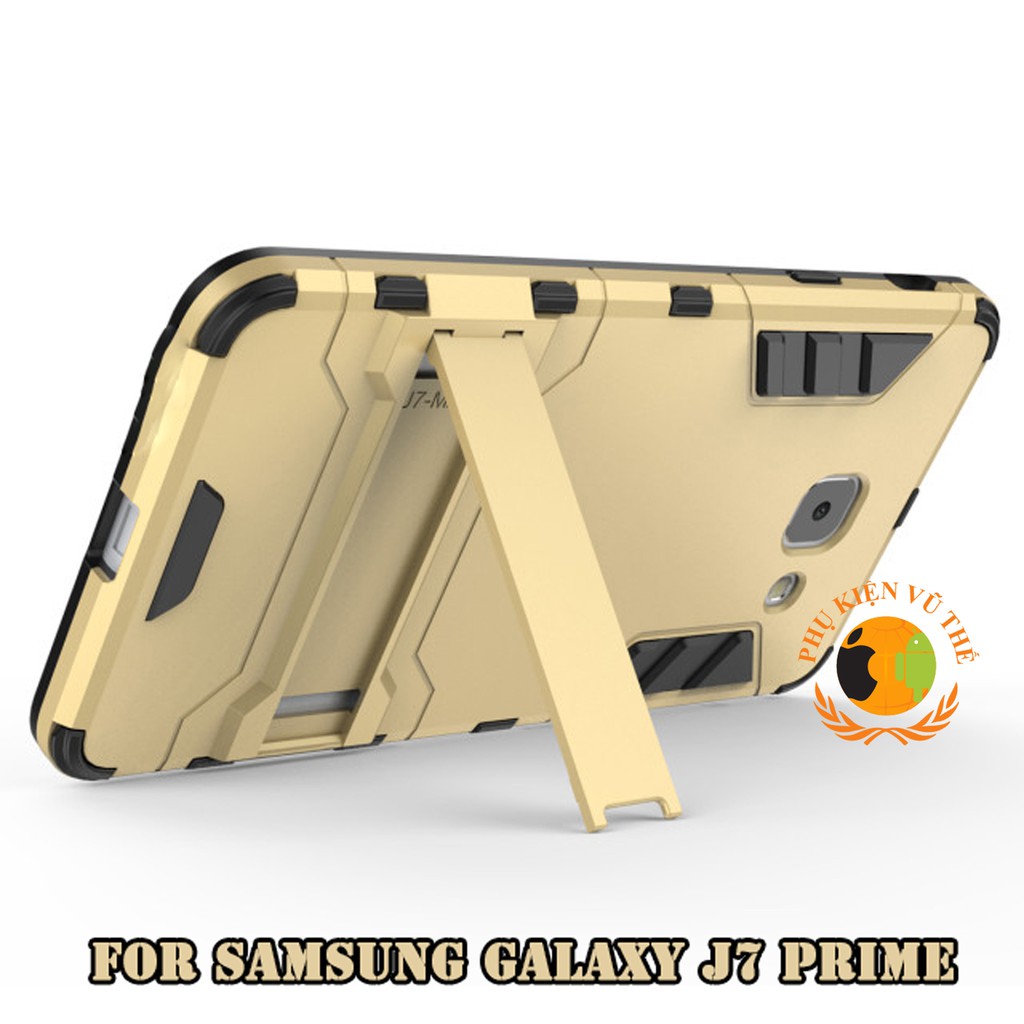 Ốp Lưng Chống Sốc Iron Man Cho Samsung Galaxy J7 Prime Có Dựng Lưng Cao Cấp