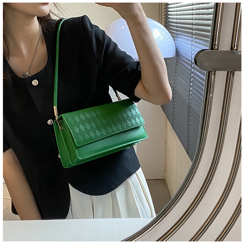 Túi Đeo Vai Hình Vuông Nhỏ Thêu Họa Tiết Đơn Giản Phong Cách Retro 2022 NB00384