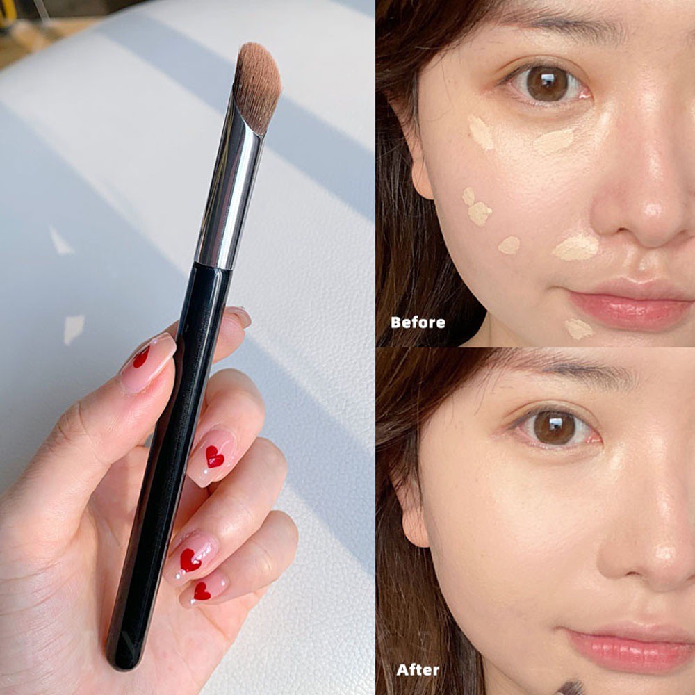 [Hàng mới về] Cọ Che Khuyết Điểm Có Tay Cầm Bằng Gỗ Mềm Chất Lượng Cao Đa Chức Năng