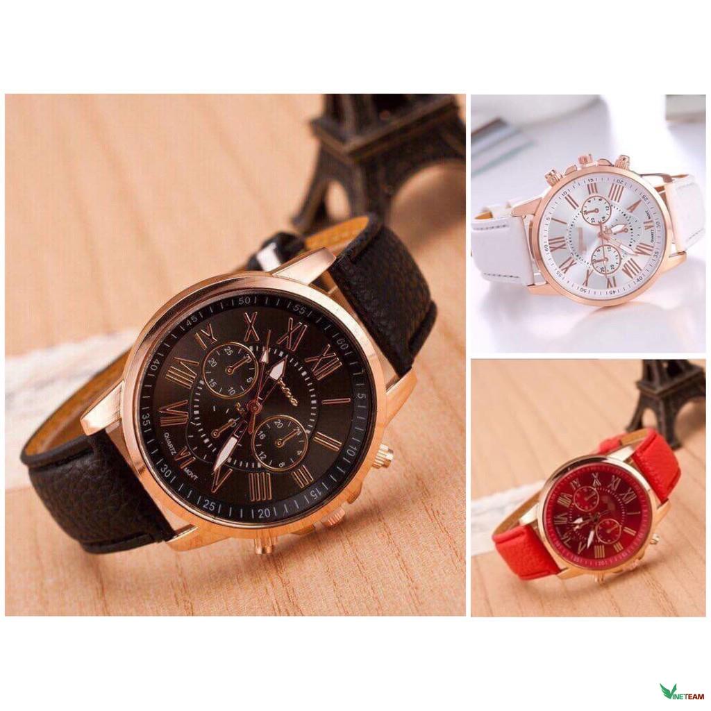 Đồng hồ thời trang nam nữ Geneva -dc2486