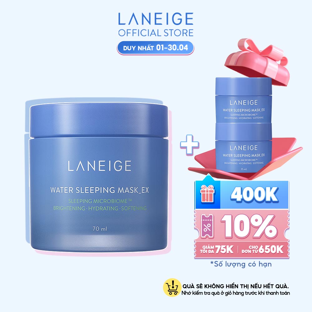 [Nhập mã COSSBDLAN22601 giảm 60k] Mặt Nạ Ngủ Laneige Water Sleeping Mask EX 70ml Dưỡng Ẩm Bảo Vệ Da