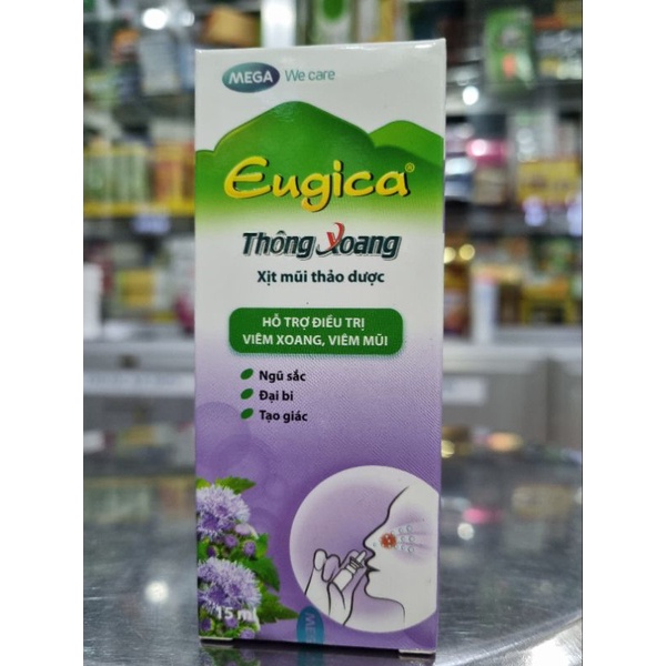 Xịt Mũi Họng Thảo Dược Eugica