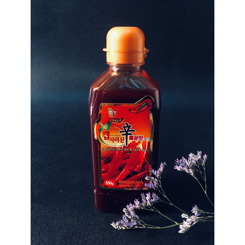 Tinh Dầu Ớt Hàn Quốc Siêu Cay Chai 550G