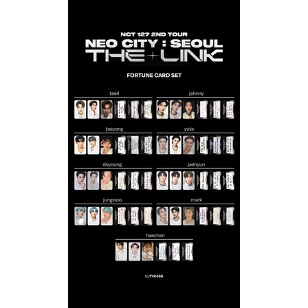Gói card ảnh fortune scratch set random NCT 127 'NEO CITY : SEOUL – THE LINK'