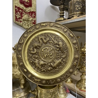 Mâm đồng tứ linh phúc lộc thọ