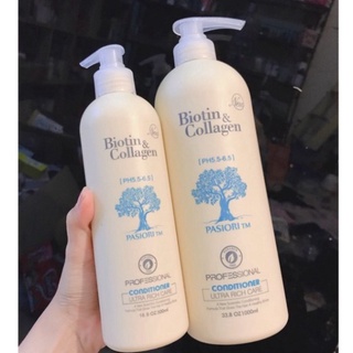 ⚡FreeShip⚡Cặp Dầu Gội Xả Biotin Collagen TRẮNG | Giảm Rụng Tóc, Phục Hồi Tóc Khô Xơ, Hư Tổn | [Hàng Chính Hãng]