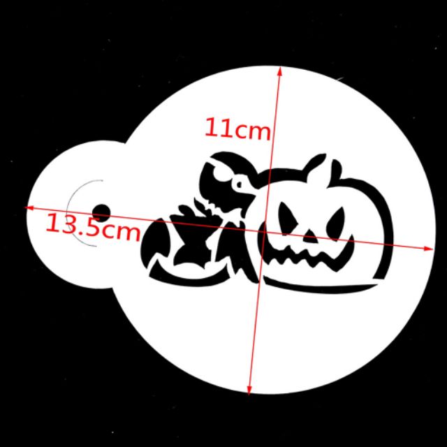 Khuôn vẽ trang trí bánh kem Halloween