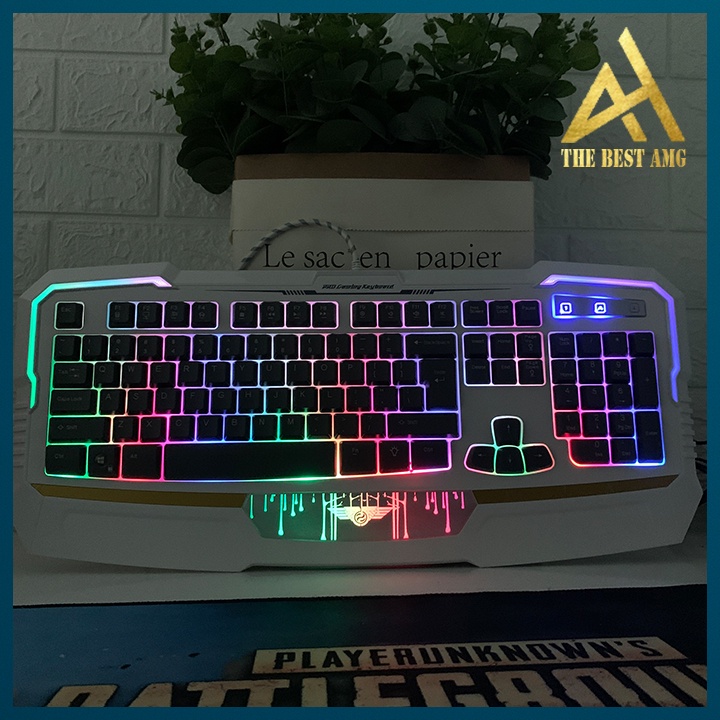 Bàn Phím Cơ Gaming Chính Hãng Đèn LED 7 Màu NEWMEN KB 813 Chuyên Game Bàn phím Máy Tính PC Laptop Keyboard Có Dây