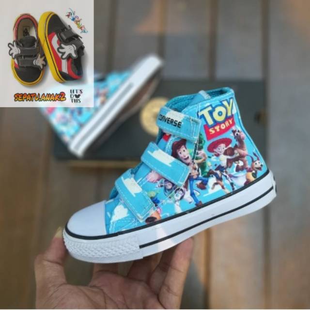 Giày Thể Thao Converse All-star Hi Bán Trong Suốt In Họa Tiết Toy Story 2019 Cho Bé