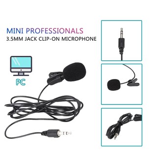Micro Mini Kẹp Áo Jack 3.5mm Cho PC Notebook Laptop