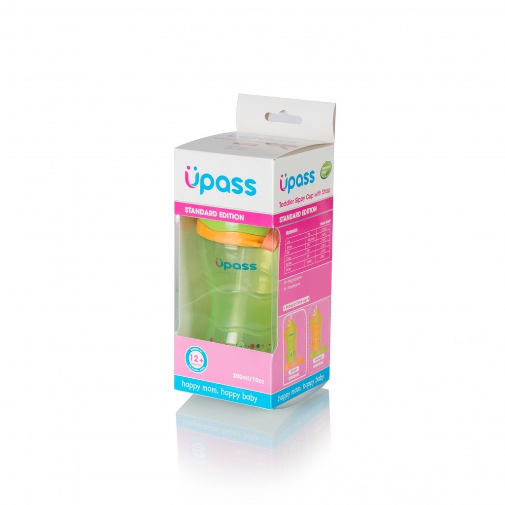 Bình uống nước có ống hút Upass 300ml Thái Lan UP0300