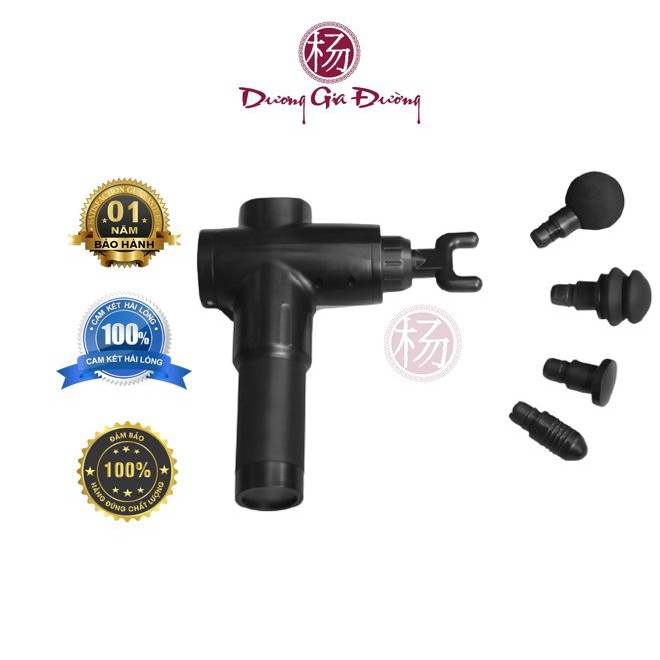MÁY MASSAGE CẦM TAY CAO CẤP - SÚNG GIẢI CƠ 4 ĐẦU TRỊ LIỆU - HỖ TRỢ ĐIỀU TRỊ CÁC BỆNH LÝ CƠ XƯƠNG KHỚP