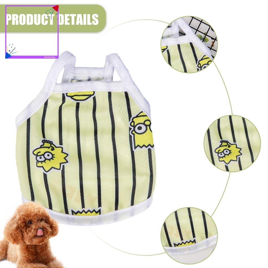 Áo Sơ Mi Kẻ Sọc Mềm Mại Chống Nhăn Thời Trang Mùa Hè Cho Thú Cưng