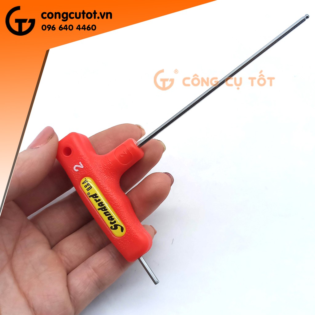 Lục giác bi chữ T 2 đầu thép S2 Standard