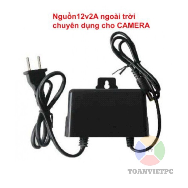 Sạc Nguồn Camera 12V 2A Treo Ngoài Trời Tiện Lợi